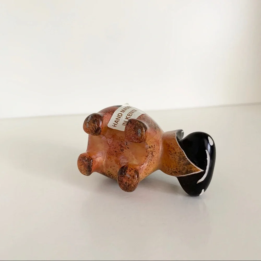 Stone hippo statuette